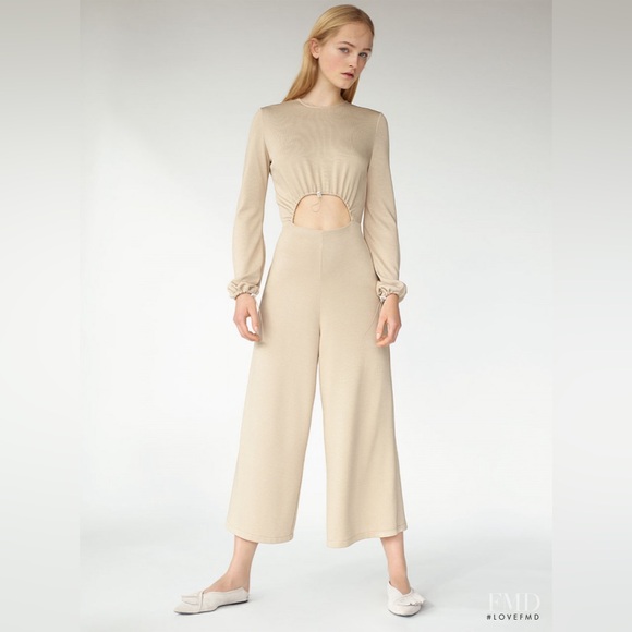 Zara W&B Cutout Long Sleeve Jumpsuit - Picture 6 of 16